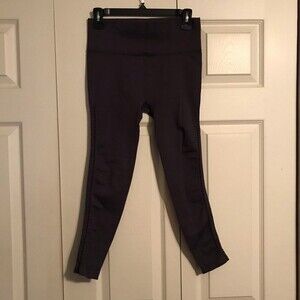TEMA X-Small Small Compression High Waisted Leggings Athleisure Cut-Out Gray